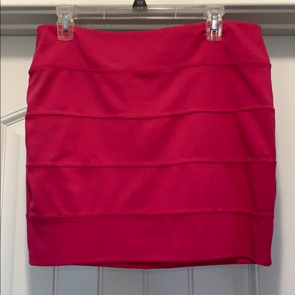 Hot pink skirt